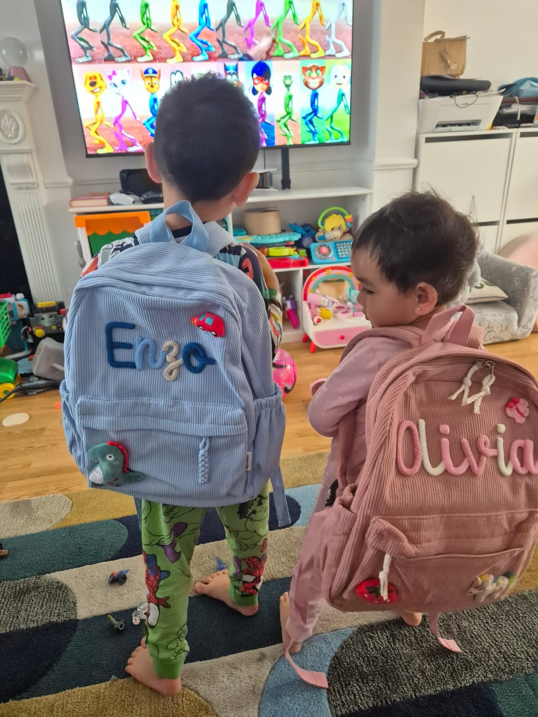 Customer photo review of K&C - Personalized Knitted Backpack