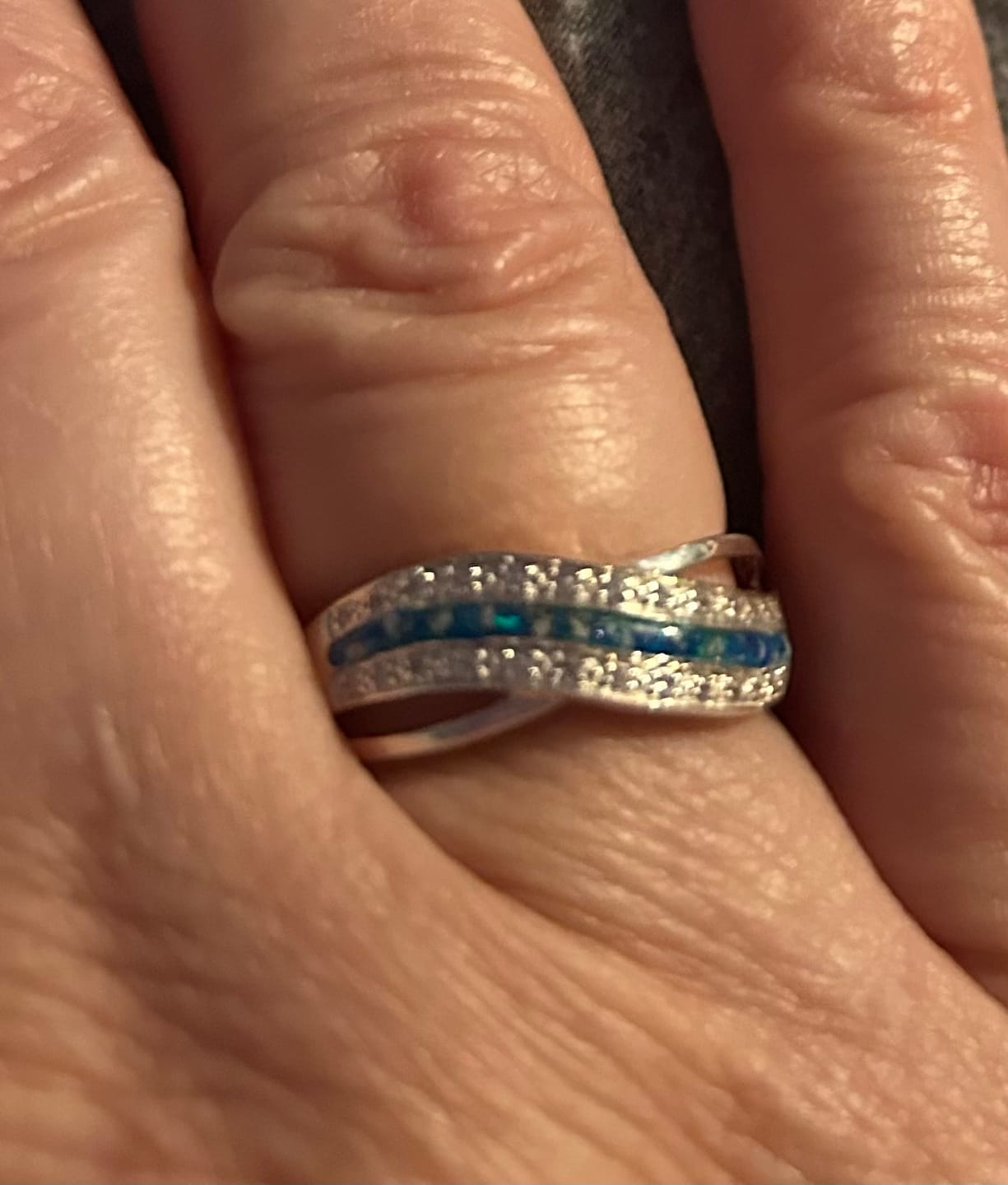 Customer photo review of Artistic Wave Cubic Zirconia Ring
