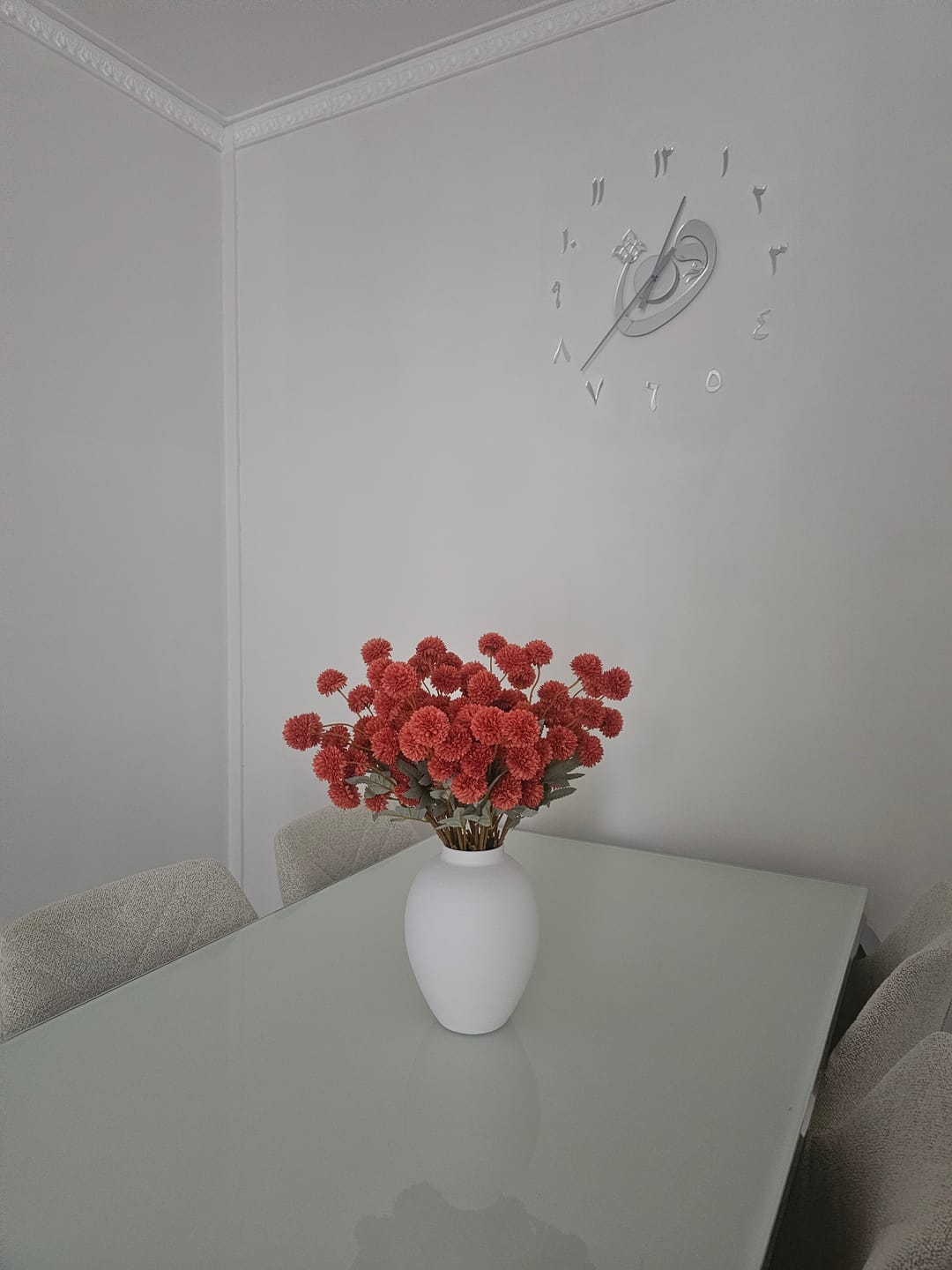 Customer photo review of Zijden Kiku Bloemen - Omber