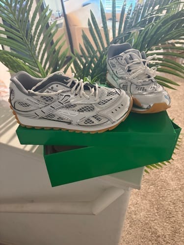Customer photo review of Bottega venta orbit silver and white