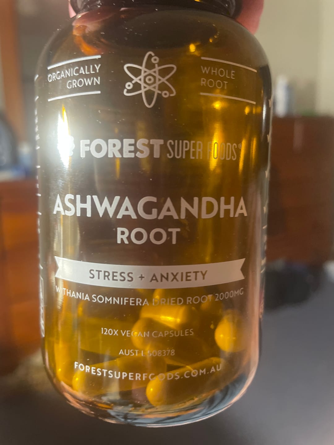 Customer photo review of Organic Ashwagandha Capsules