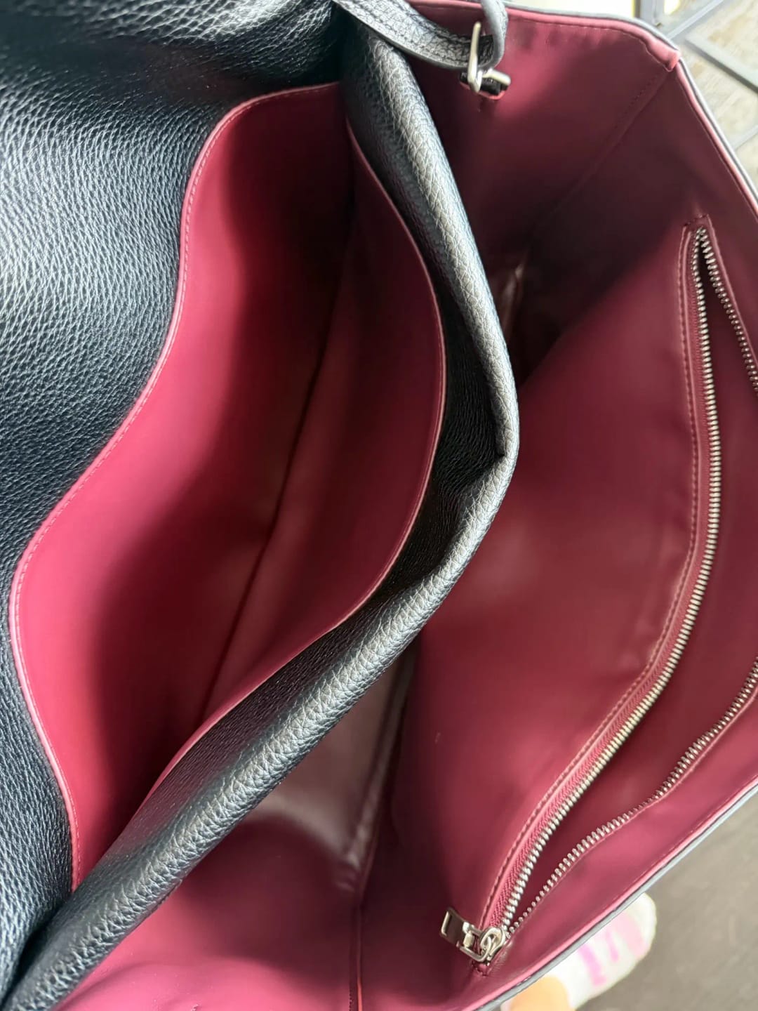 Customer photo review of Miriam Elephant Gray Cowhide Crossbody