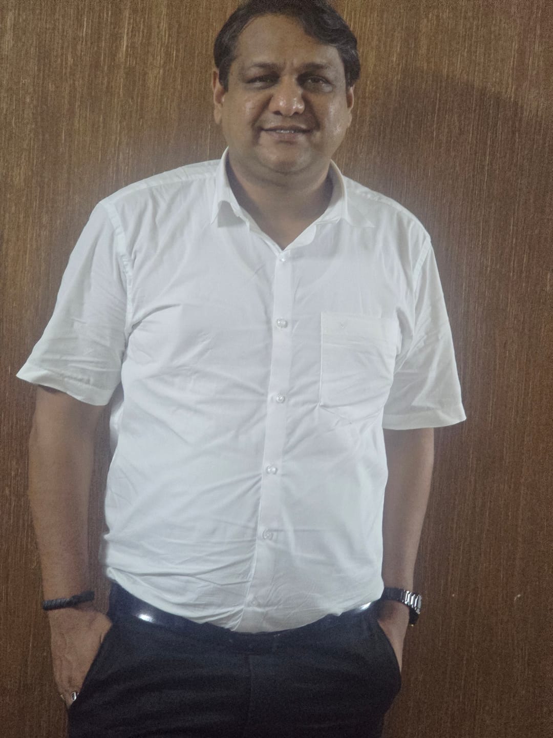 Customer photo review of Double Delight White Shirts - 2 Pcs Combo Pack