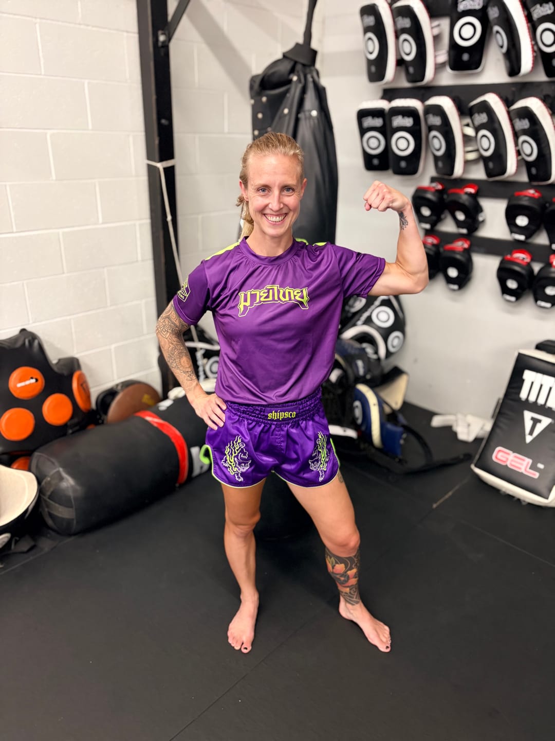 Customer photo review of Bobcat Muay Thai Shorts