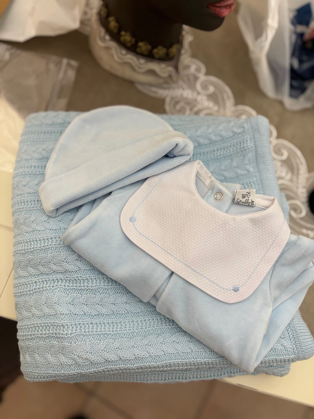 Customer photo review of Coperta culla Tricot Pappa&Latte