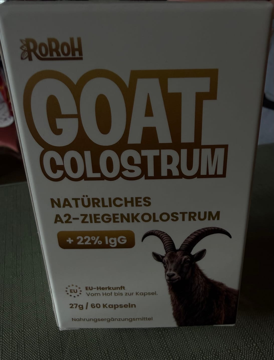 Customer photo review of GOAT Colostrum |  22 % IgG | 60 Kapseln