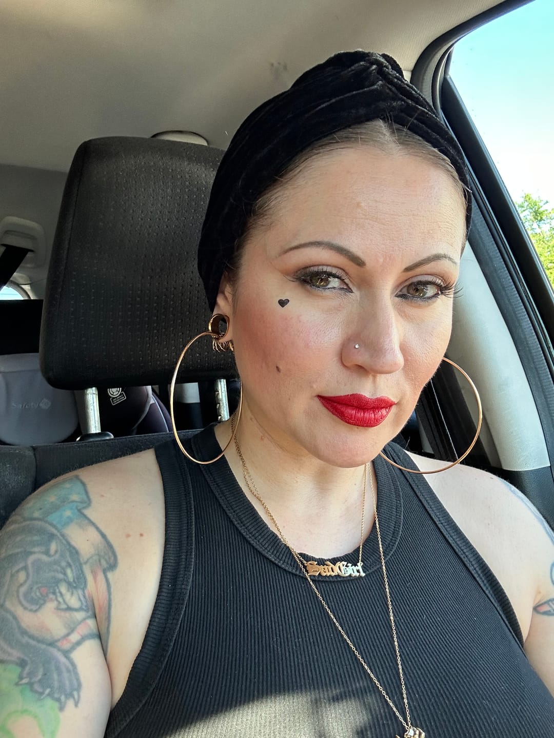 Customer photo review of Evermore Liquid Lipstick: Nocturne