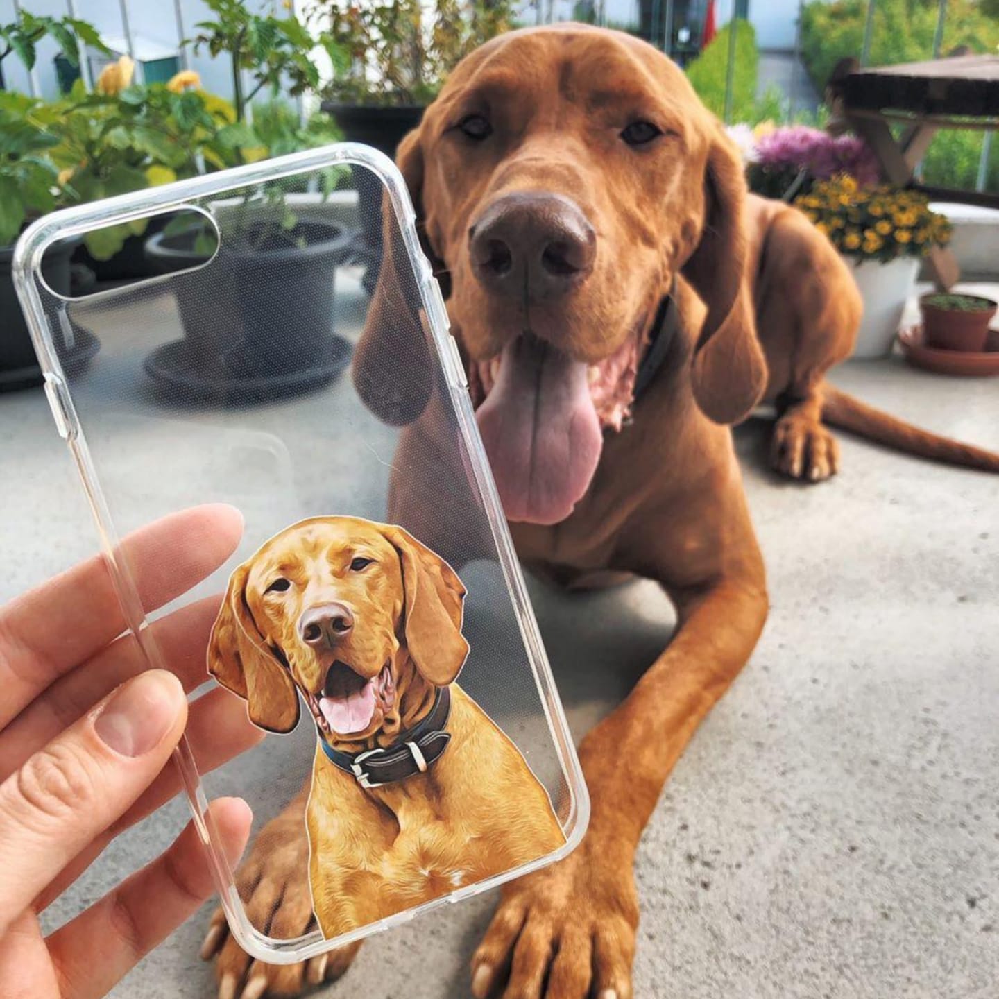 Customer photo review of Personalisierte Handyhülle - Portrait