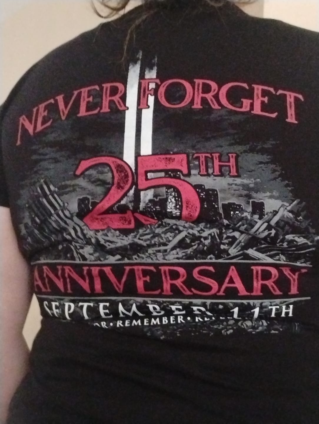 Customer photo review of 9/11 25th Anniversary - Women's