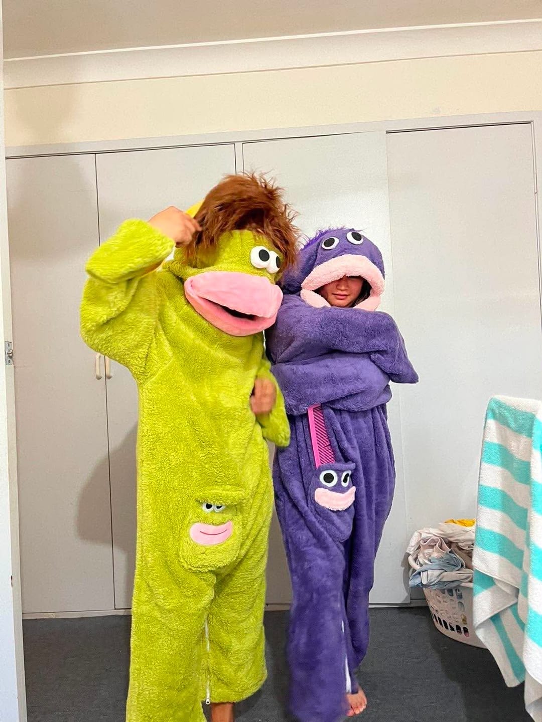 Customer photo review of Snuggo™ Monster Onesie