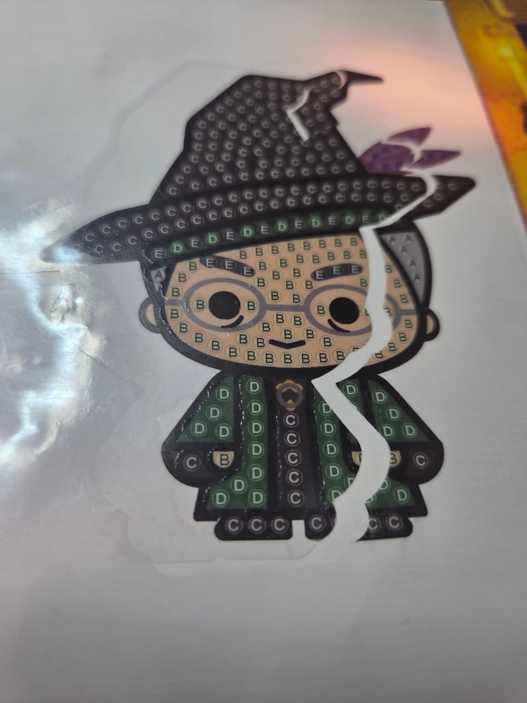 Customer photo review of Harry Potter Crystal Art Stickers 001-050