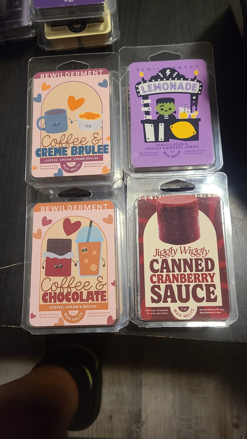 Customer photo review of Coffee & Creme Brulee Wax Melts