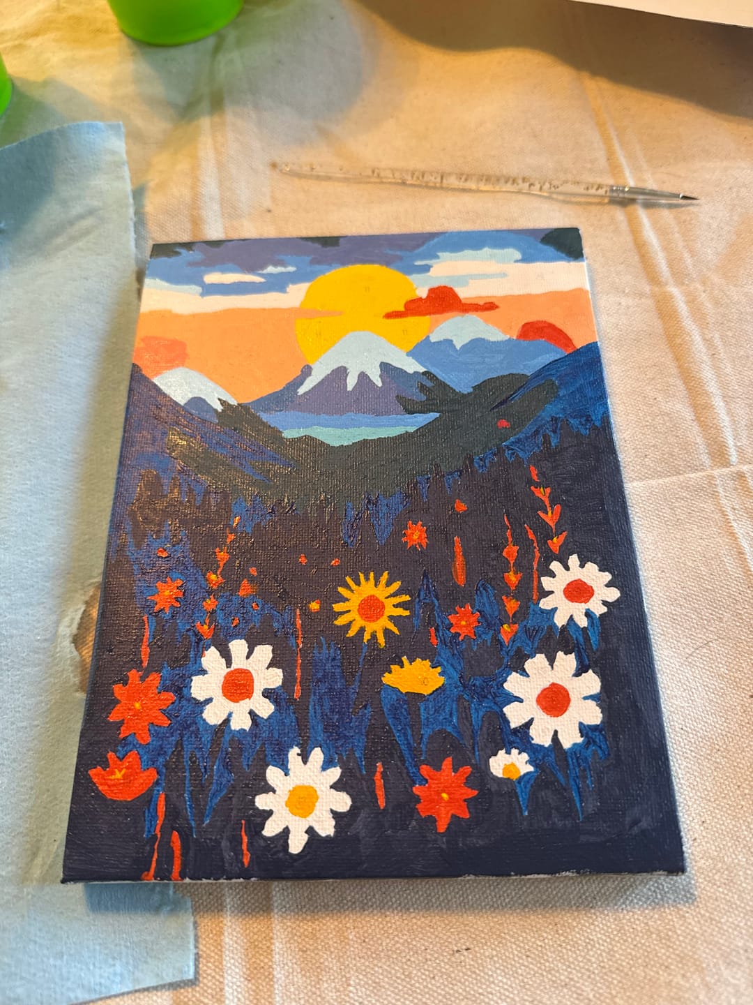 Customer photo review of 6 Mini Paintings - Colorful Landscapes Set