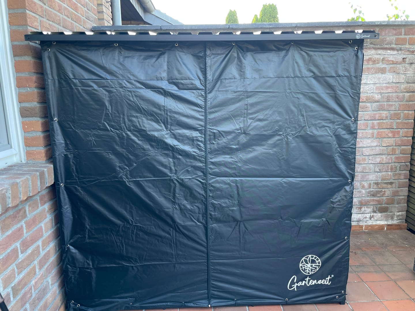 Customer photo review of Gartenzeit® Premium Kaminholzregal für den Außenbereich – 70 cm / 105 cm, extra stabil & wetterfest