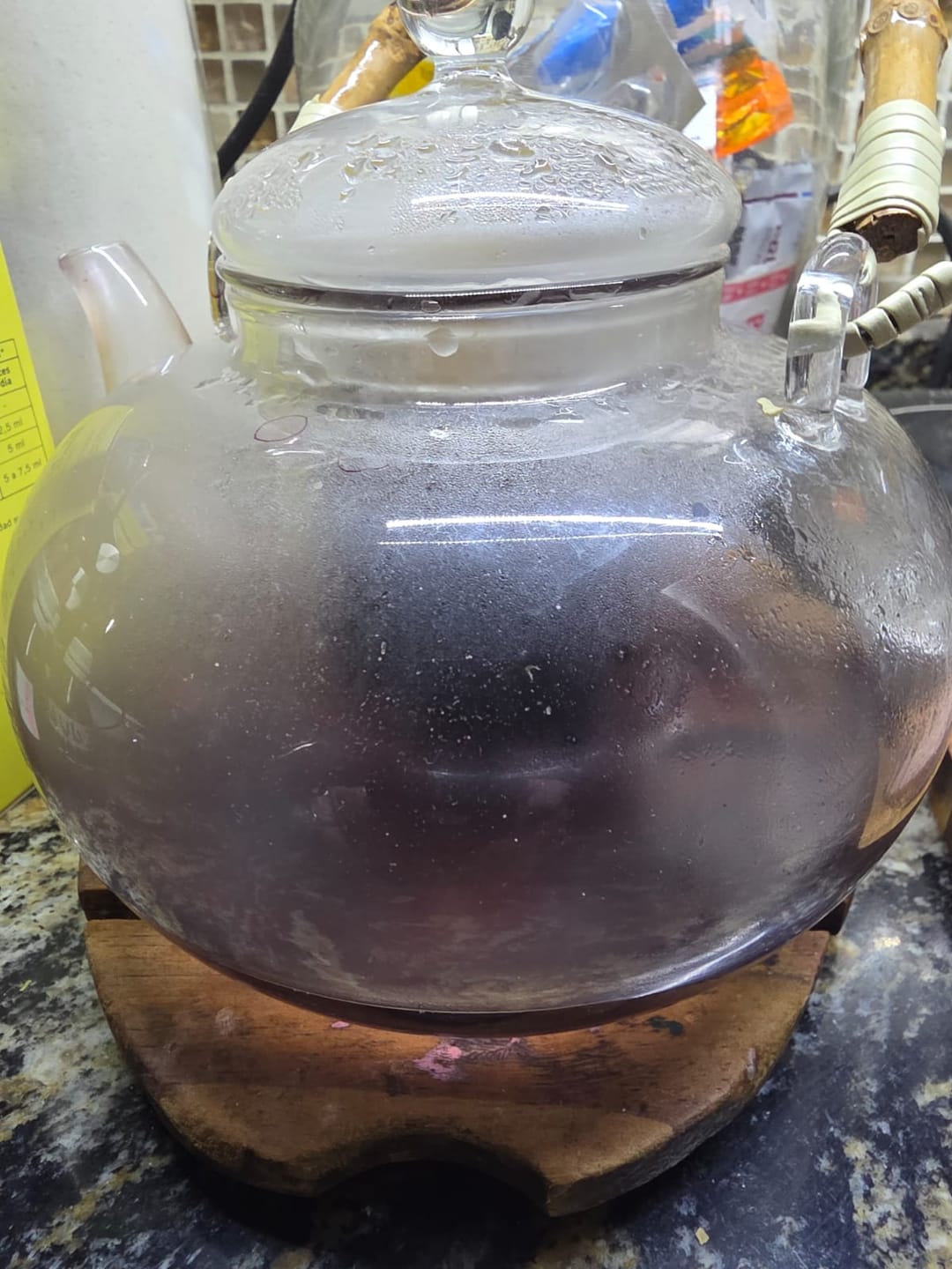 Customer photo review of Tetera Brighton Sakura De Vidrio Borosilicato Premium Con Asa De Bambú 1 Litro