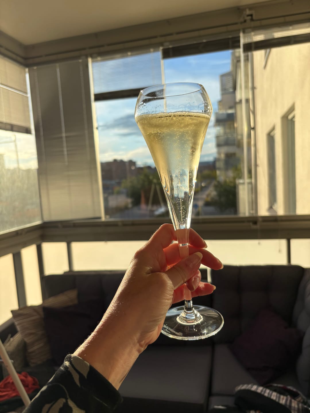 Customer photo review of Chef & Sommelier Open Up Champagneglas 20 cl 6-pack