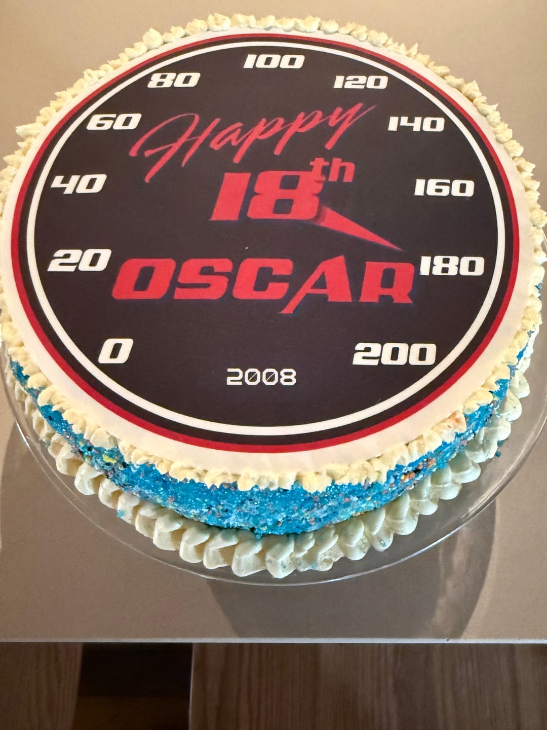 Customer photo review of 20 cm Pre-cut Circle Custom Edible Icing Image