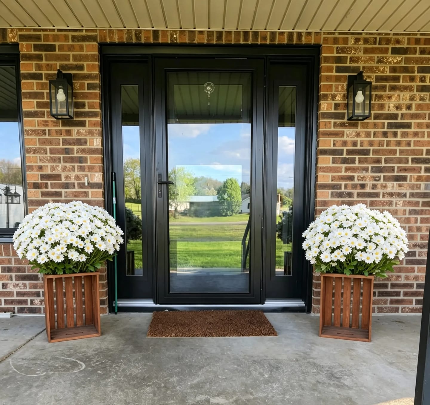 Customer photo review of 🔥 50% OFF Today Only 🔥 - Artificial Outdoor Mums Flowers - UV resistant, Waterproof, Windproof🌼