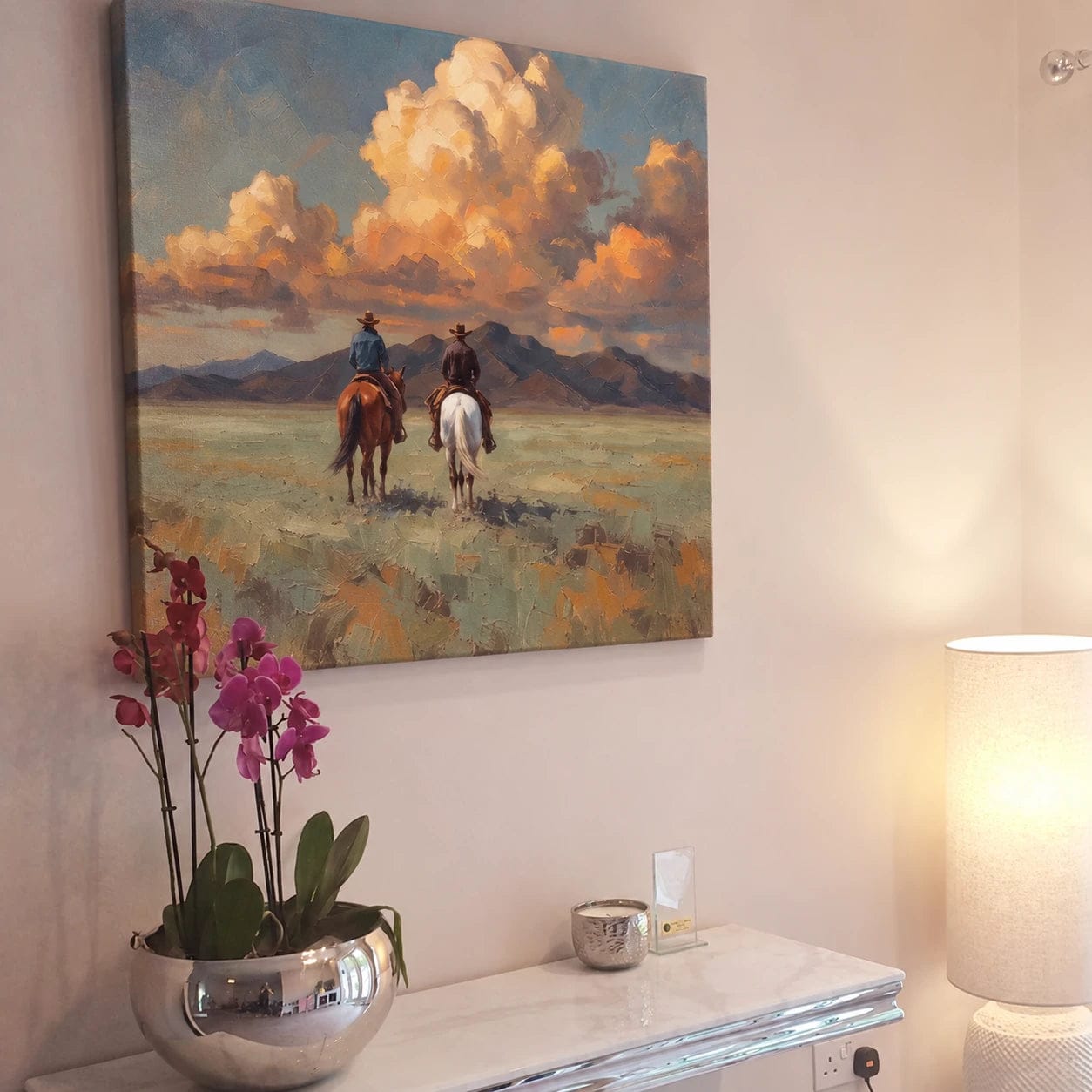 Customer photo review of Western Landscapes Art｜Under Great Clouds