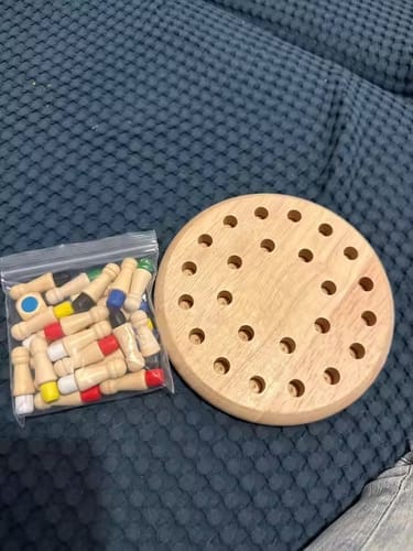 Customer photo review of Colour Quest™ – Wooden Memory Match Game