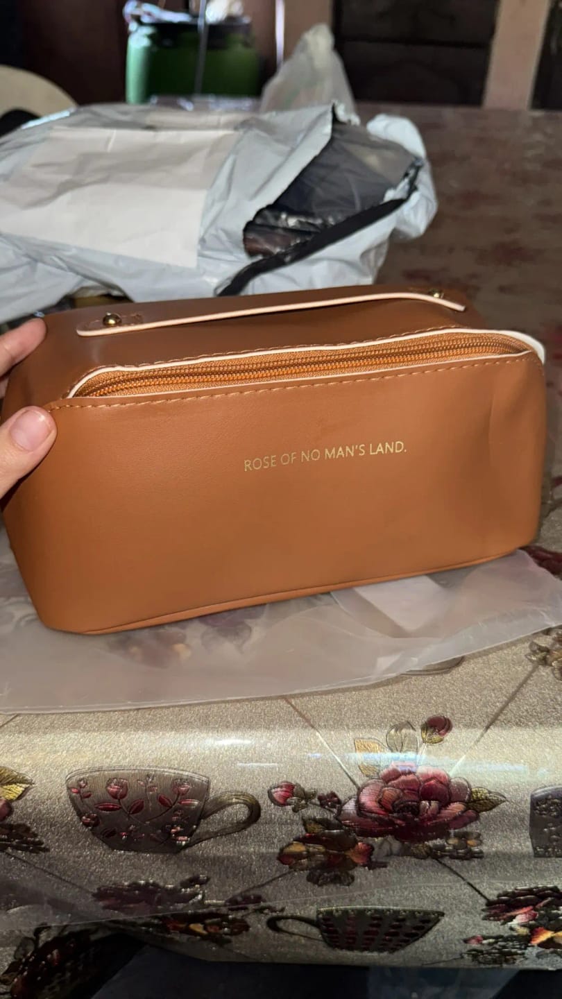 Customer photo review of Zippered Makeup Organizer Bag for Travel and Daily Use