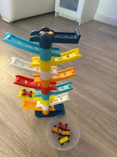 Customer photo review of RaceCascade™ – Stackable Car Racing Tower