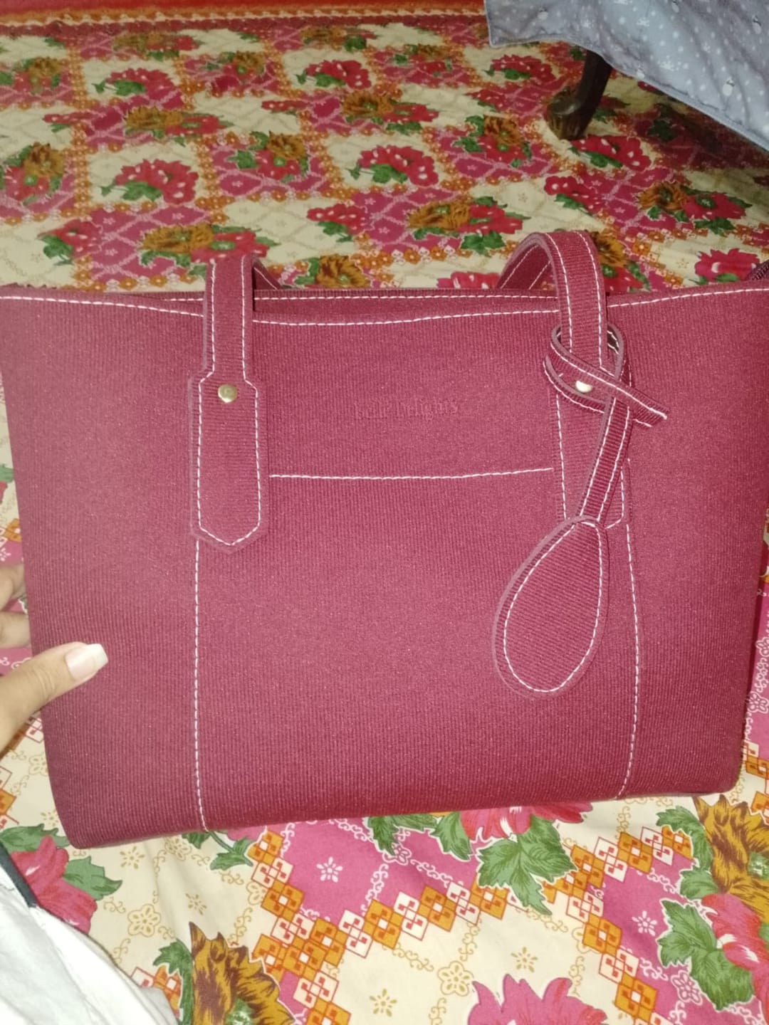 Customer photo review of Mehroon Belle The Nine Fold Tote Bag