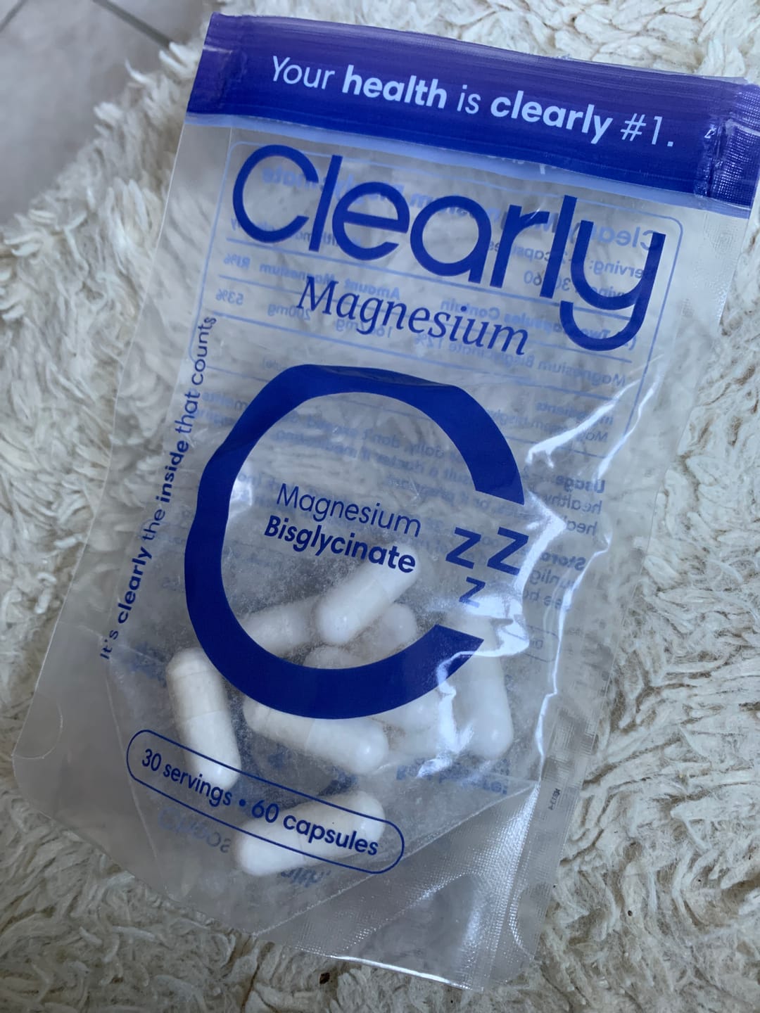 Customer photo review of Magnesium Bisglycinate