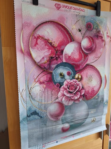 Customer photo review of 5D Diamond Painting – Rosengoldene Balance