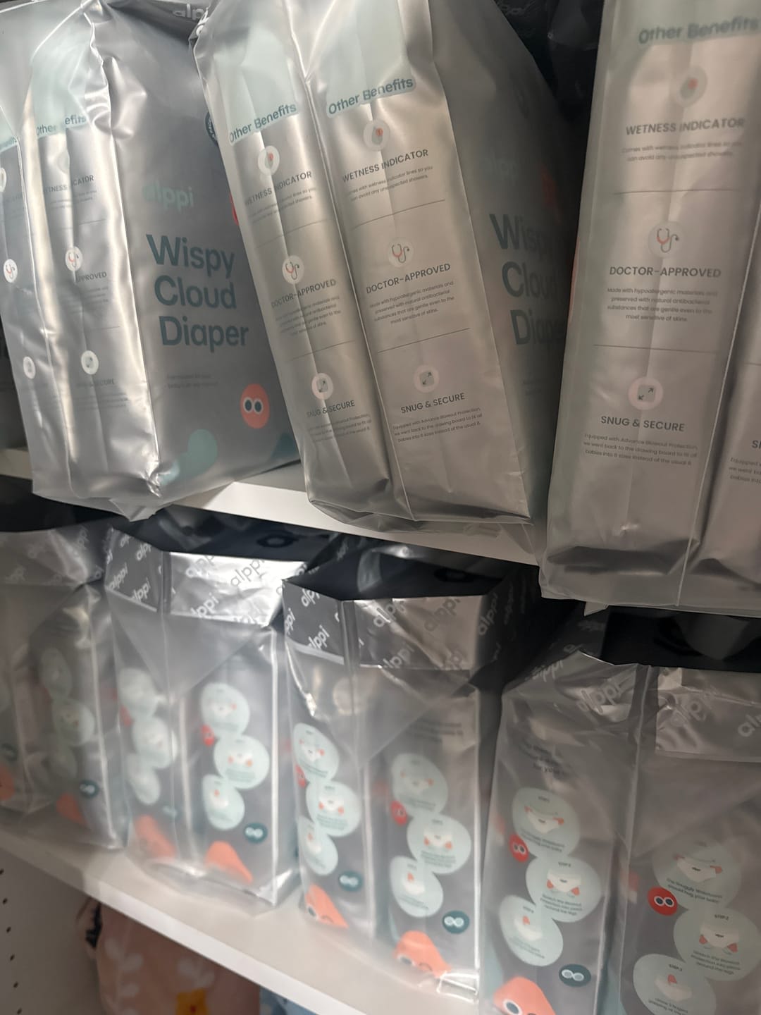 Customer photo review of Alppi Wispy Cloud Diaper Monthly Box