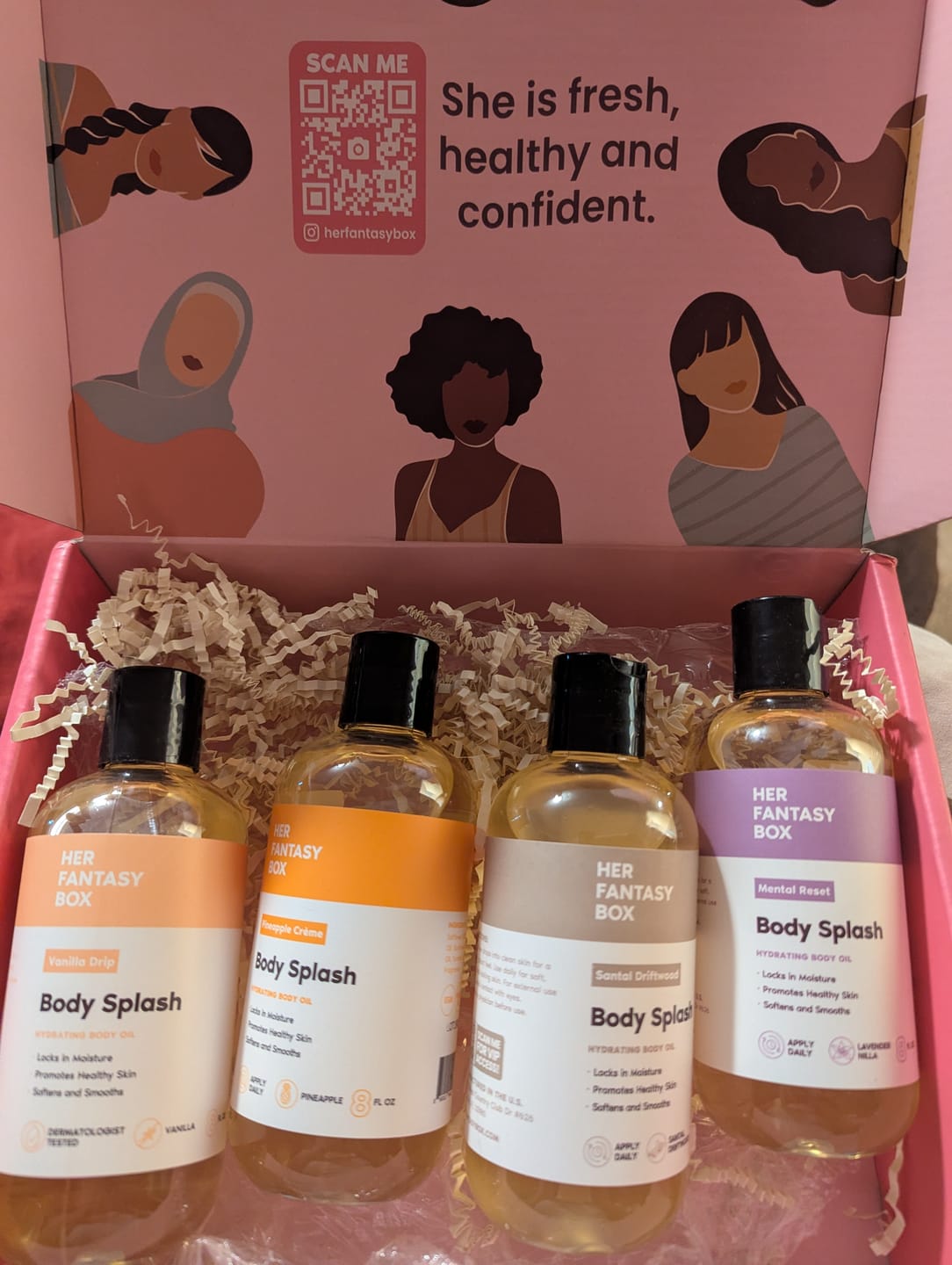 Customer photo review of Body Oil Gift Set