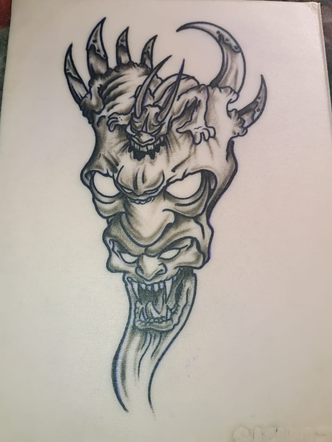Customer photo review of Tattoo Practice Skin | Size Med A4 | Ben Fisher Pack of 5