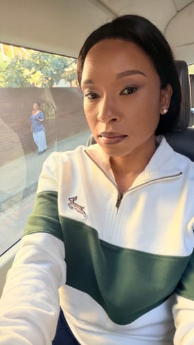 Customer photo review of Springboks Signature Hoop Quarter Zip Cloud Dancer