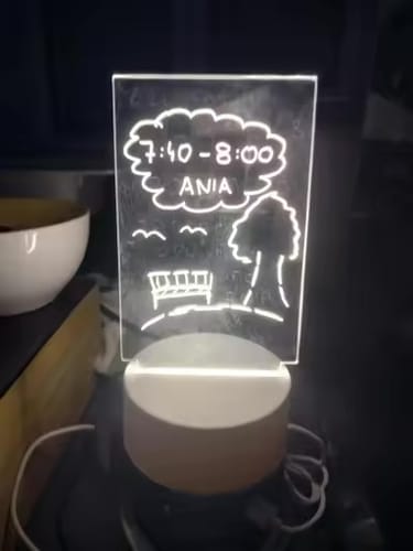 Customer photo review of GlowSketch™ Mini – LED Drawing & Message Light