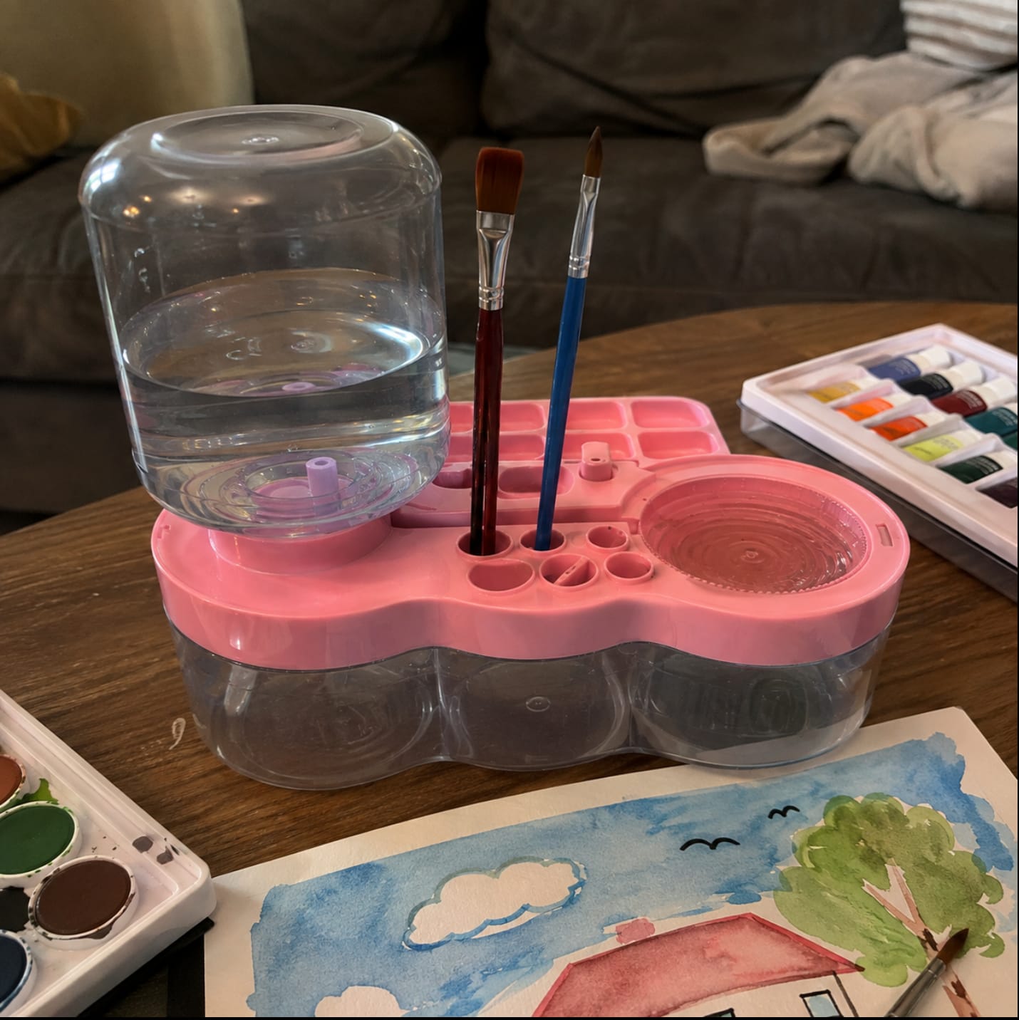 Customer photo review of Brush Cleaning Station