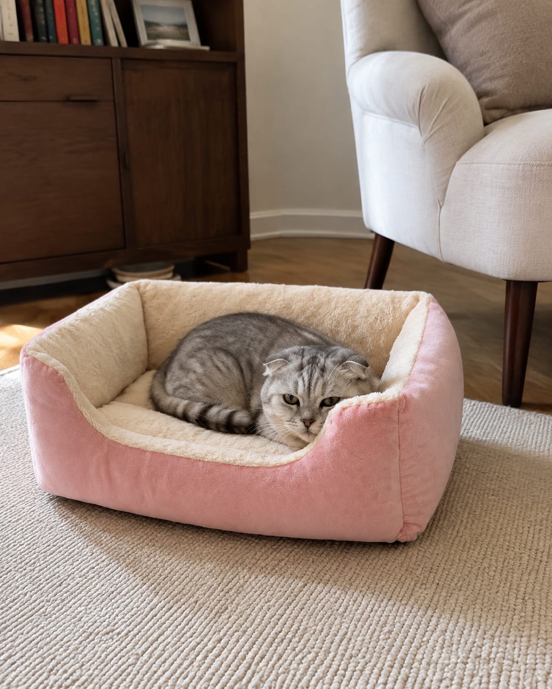 Customer photo review of Cozy Haven Pet House & Bed