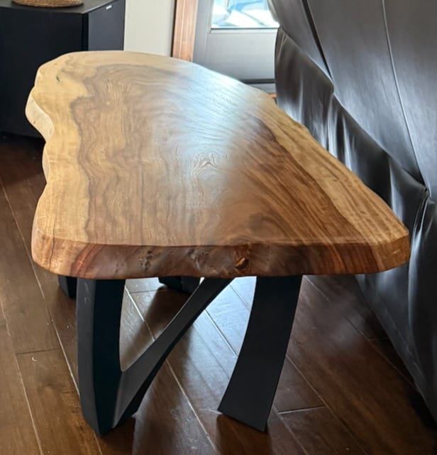 Customer photo review of Bench Legs 104 Norah 16" H Mid-Century Modern Style