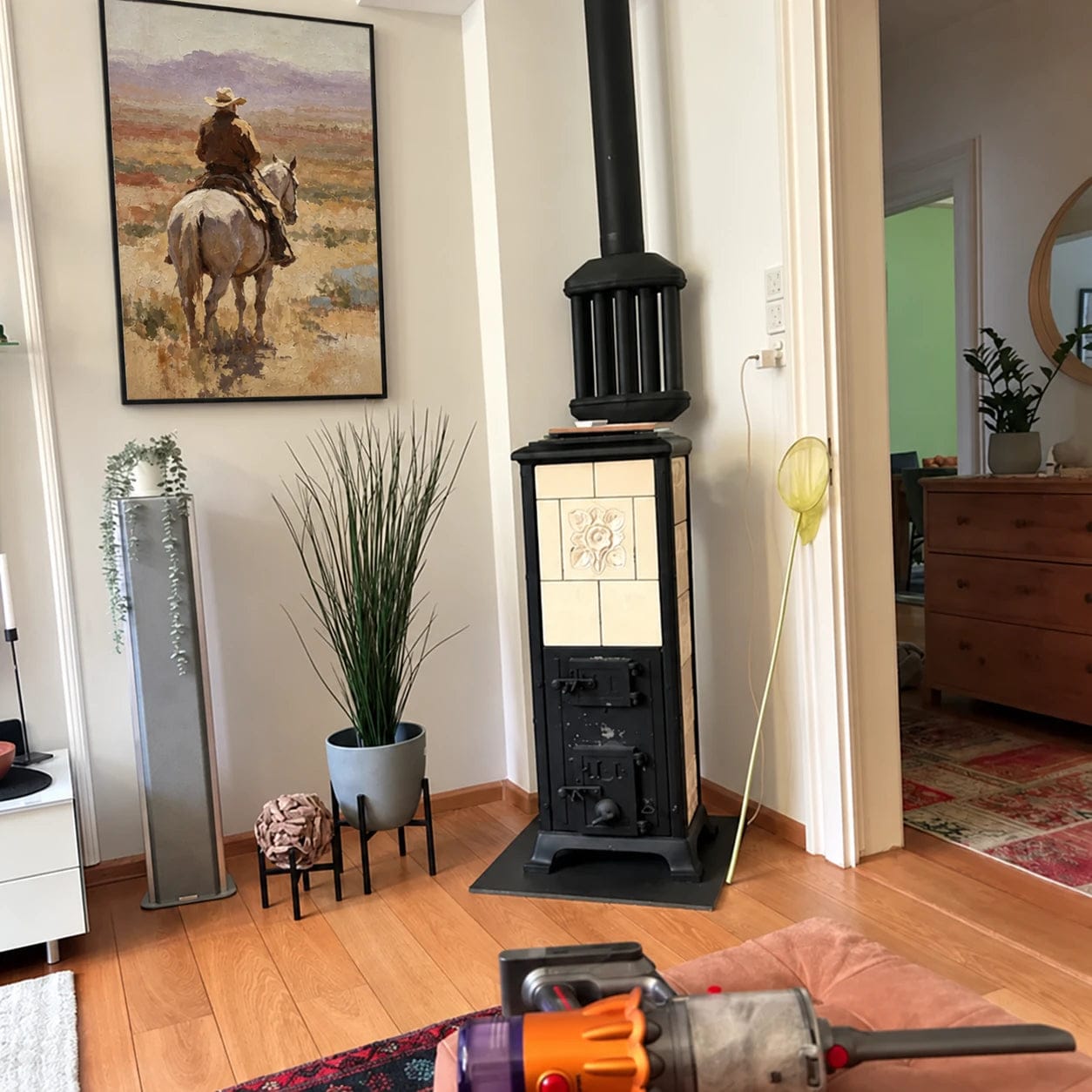 Customer photo review of Western Landscapes Art｜Lone Rider Across the Endless Prairie