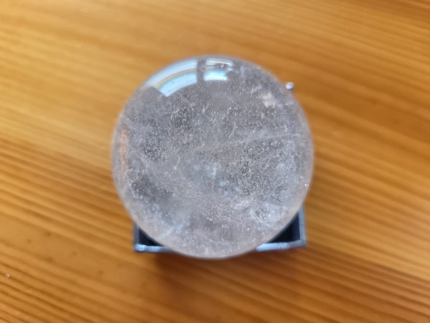 Customer photo review of Sphère cristal de roche