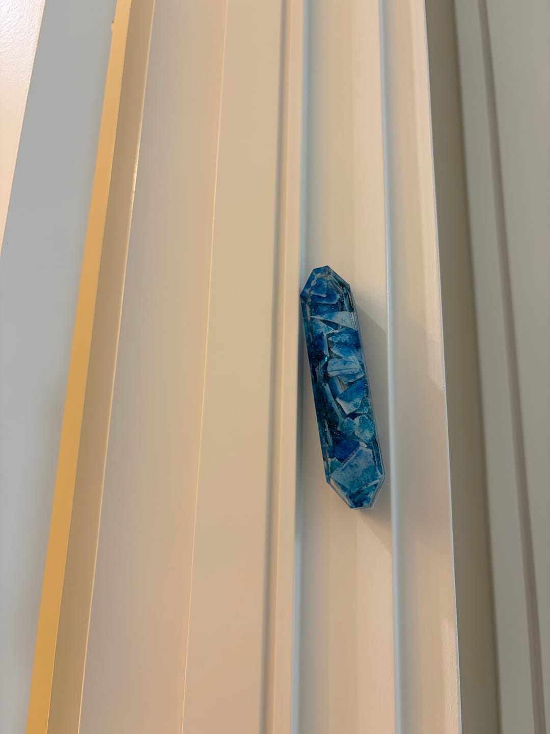 Customer photo review of Mezuzah With Your Wedding Glass