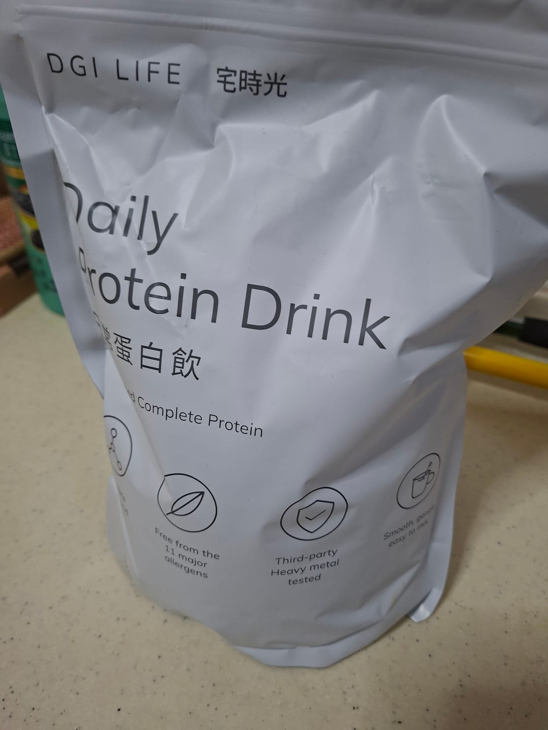 Customer photo review of 日常蛋白飲｜植物性完整蛋白粉，無乳糖、無大豆