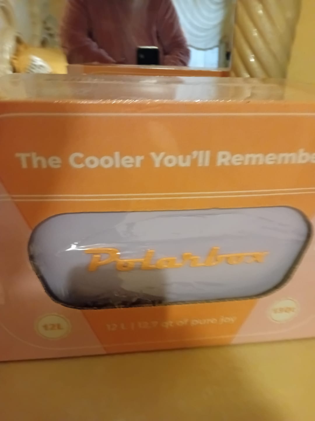 Customer photo review of Polarbox Retro Cooler Box 20L / 12L Purple