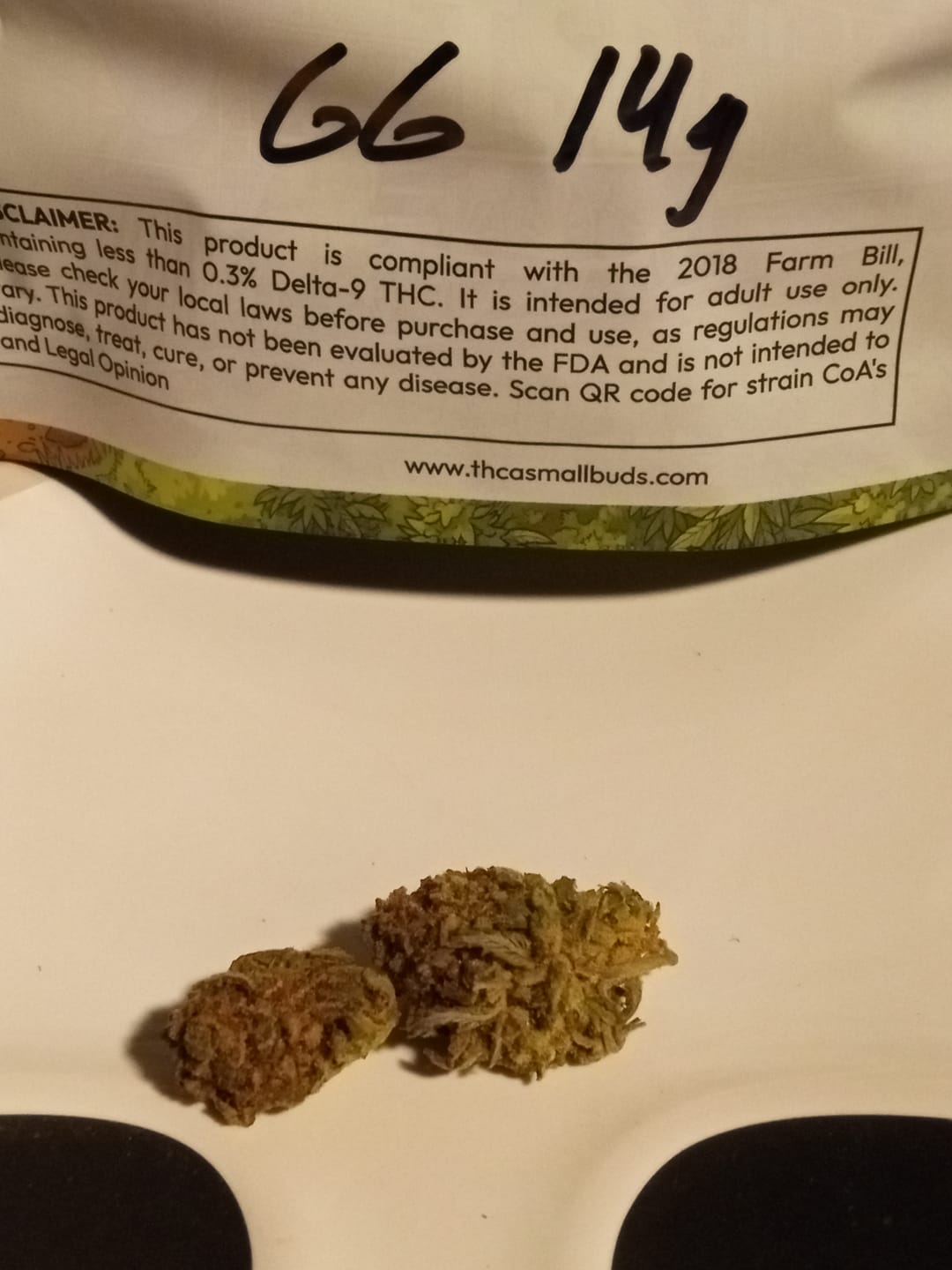 Customer photo review of Gorilla Glue THCA Flower