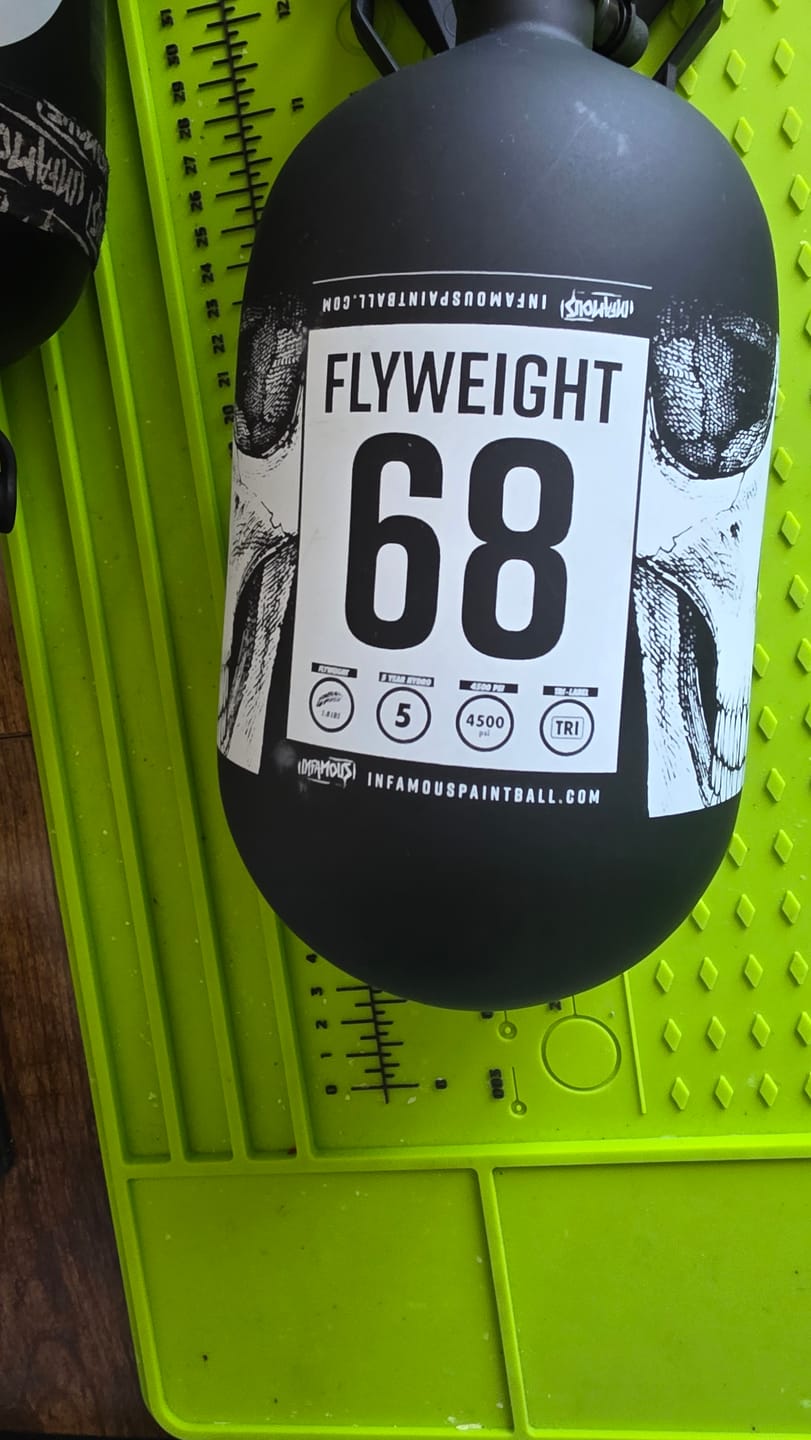 Customer photo review of FLYWEIGHT TANK 68CI - SAVAGE SKULL