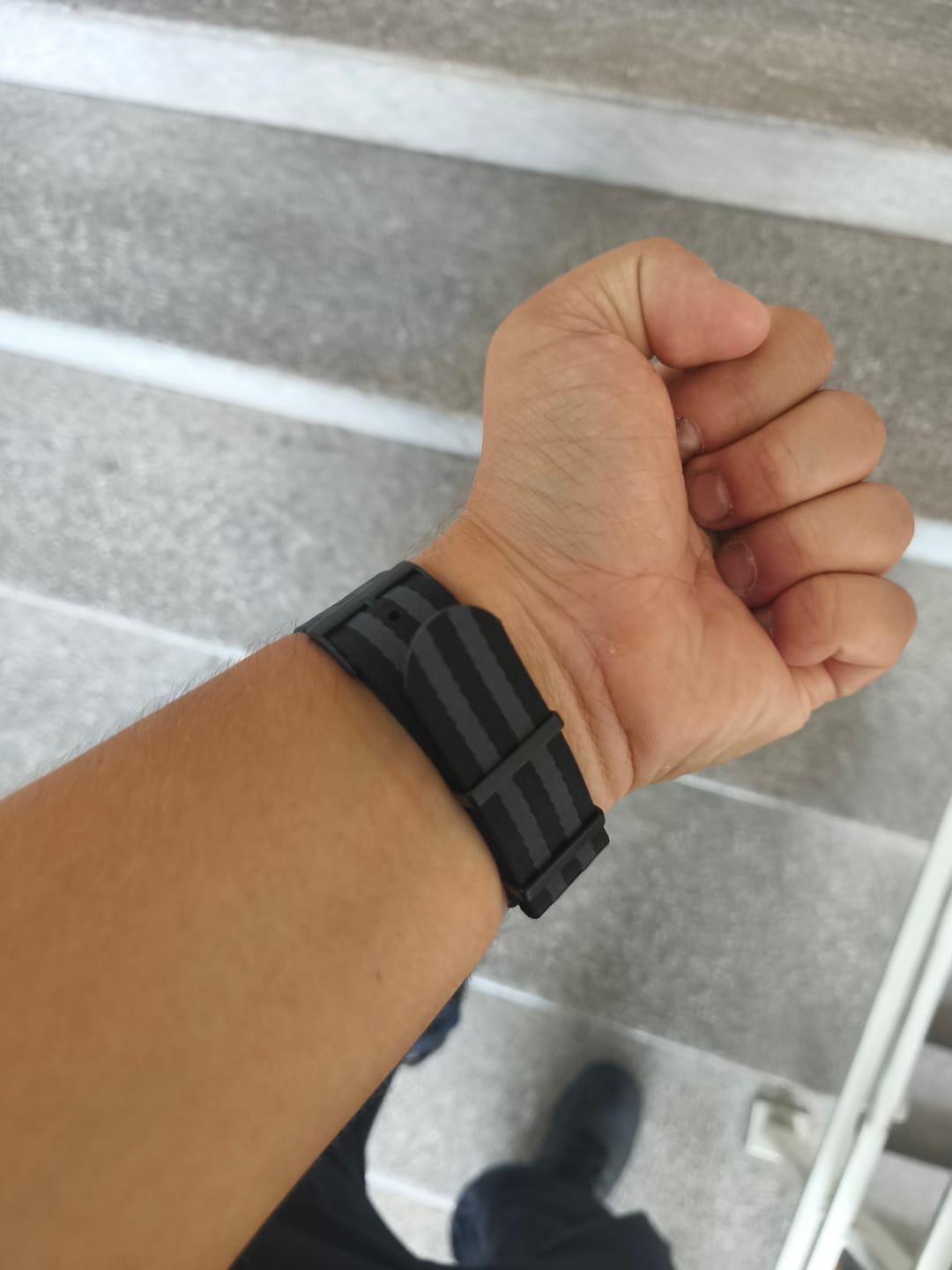 Customer photo review of HD Bond Premium Nylon Watch Strap
