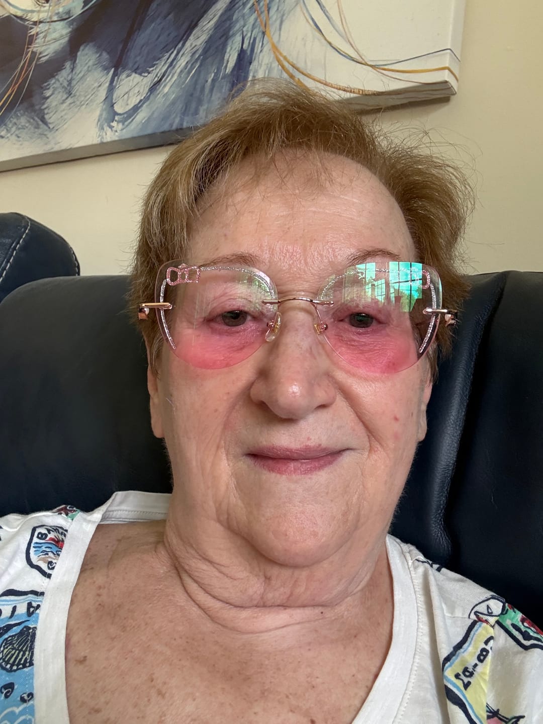 Customer photo review of Kitty Eyeglasses