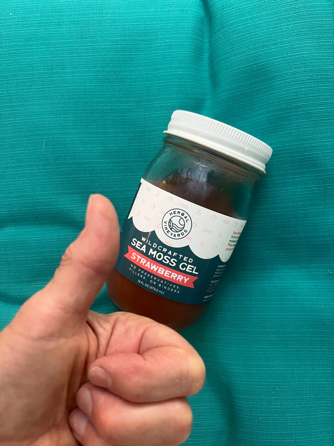 Customer photo review of EXCLUSIVE STRAWBERRY SEA MOSS GEL