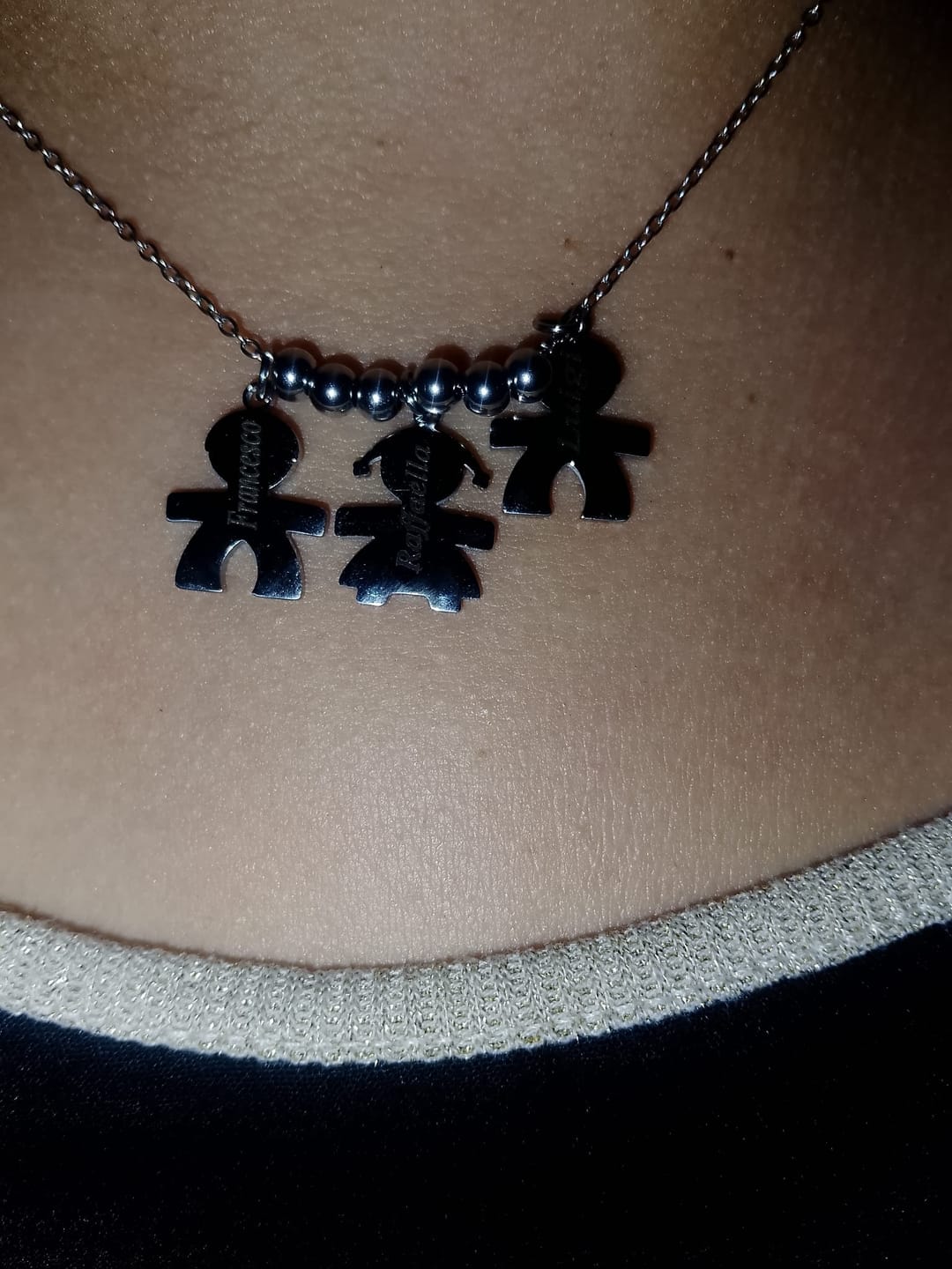 Customer photo review of Collana con bambini - I Miei Tesori