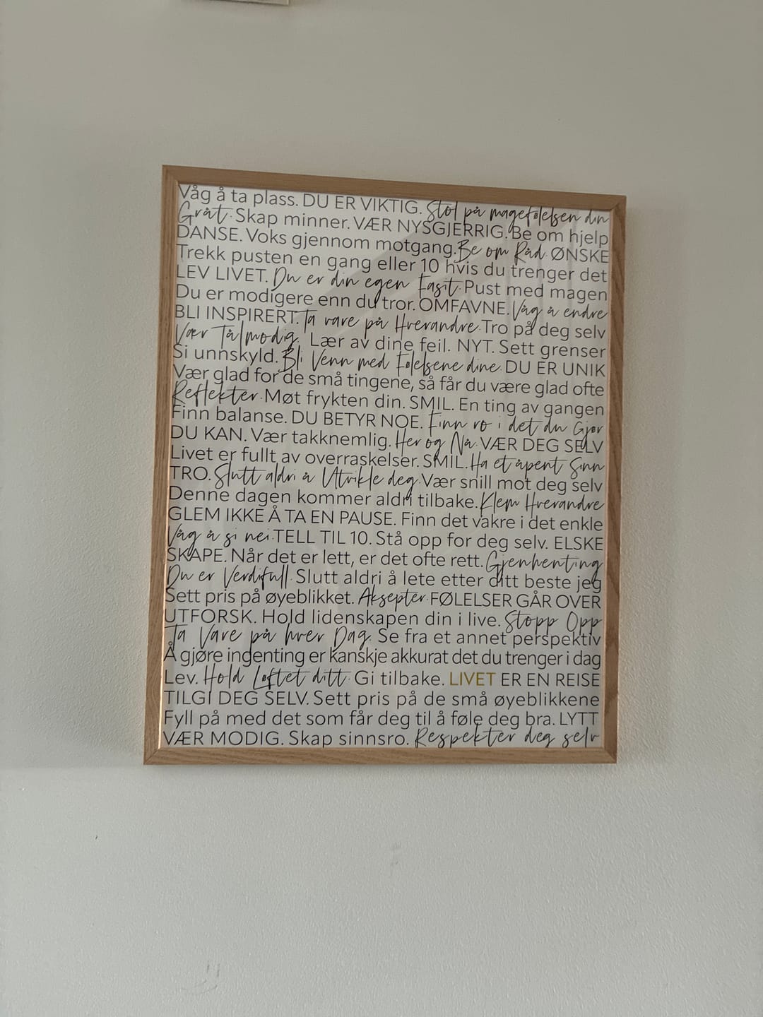 Customer photo review of Oak frame
