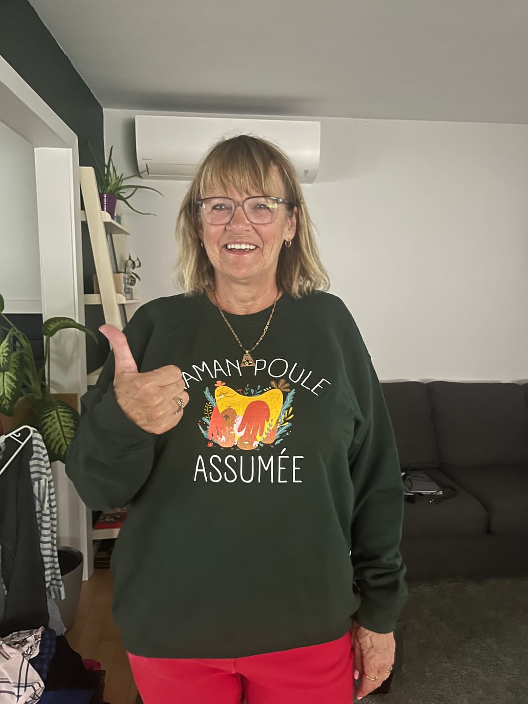 Customer photo review of Sweatshirt Maman Poule